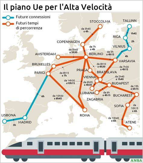 mappa tratte alta velocità wireless