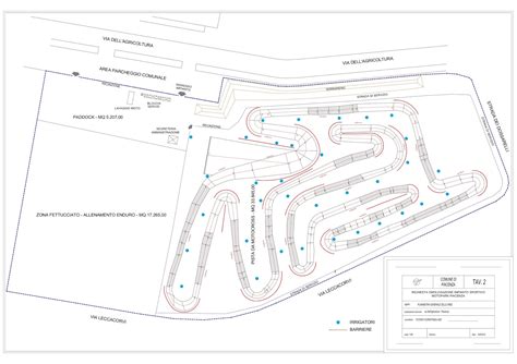 Planimetria progetto motocross