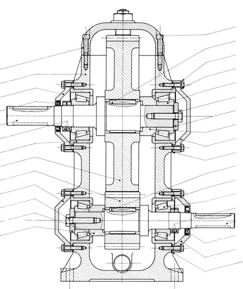 Schema di un riduttore con motore elettrico