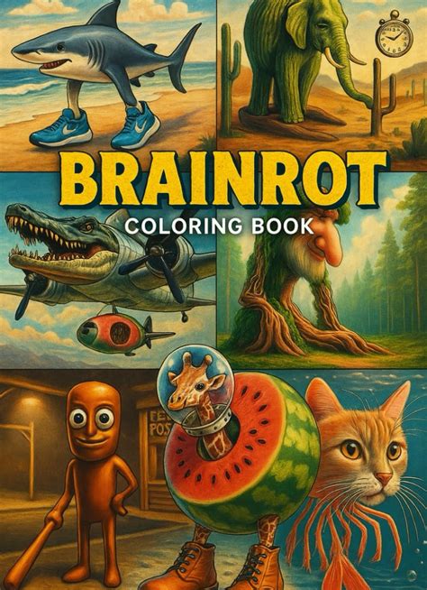 Libro da colorare Brainrot 31 disegni