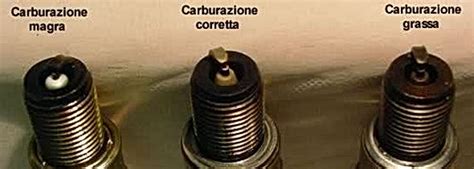 Candela di accensione con diversi gradi di 