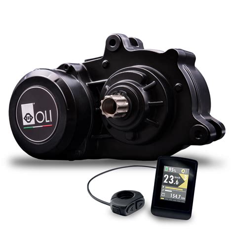 Dettaglio del motore OLI Sport Plus e della batteria di una e-MTB