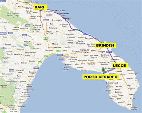 mappa della rada di Porto Cesareo e zone pedalò