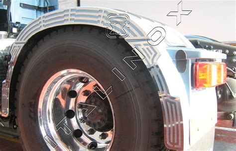 Camion con parafanghi posteriori