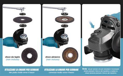 schemi funzionali smerigliatrice angolare