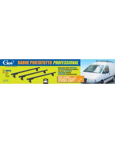 barra portatutto acciaio per fiat scudo