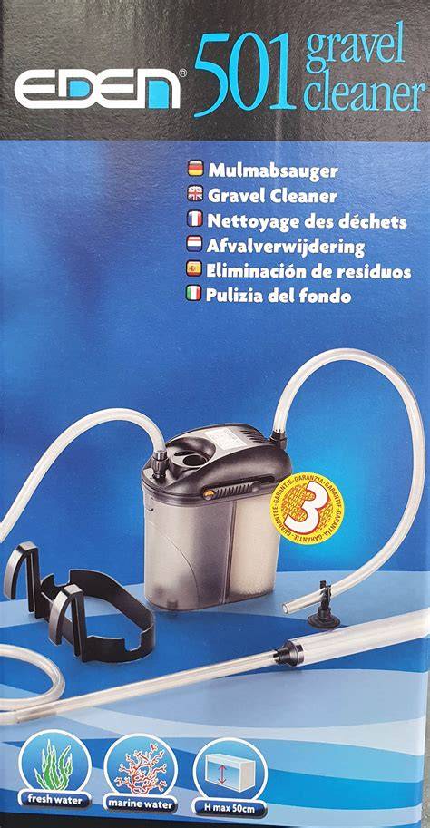 Schema e flusso di lavoro del sifone EDEN Gravel Cleaner