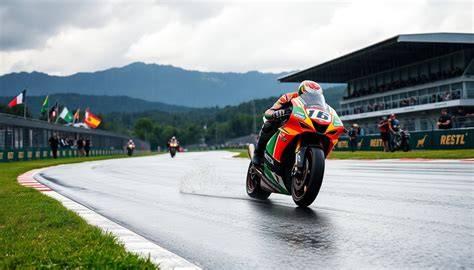 Dovizioso test Mugello condizioni bagnate