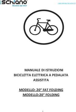 manuale istruzioni bicicletta