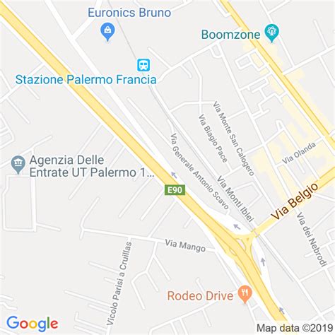 Mappa di Alessandria con indicazione di Via Pietro Nenni