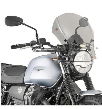 Dettaglio di un cupolino Givi per moto custom