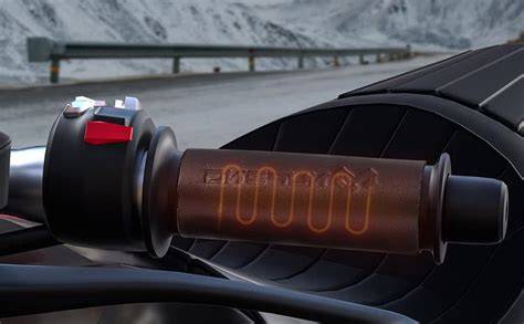 Manopole riscaldate integrate nella guida motociclistica