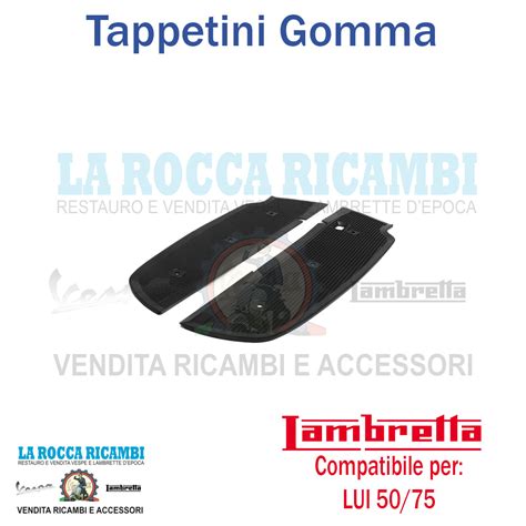 grafico confronto compatibilità tappetini Lambretta LD