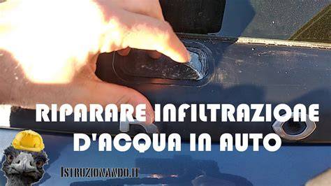 impostazioni fari posteriori infiltrazione acqua