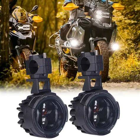illustrazione posizionamento fendinebbia moto