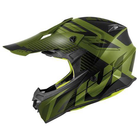 casco cross nero verde infografica funzioni