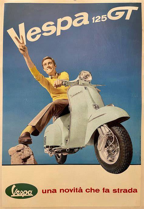 Immagine storico della Vespa e della concessionaria