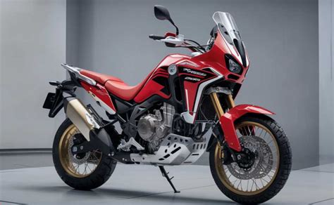 Honda Africa Twin 650 con fari accesi di notte