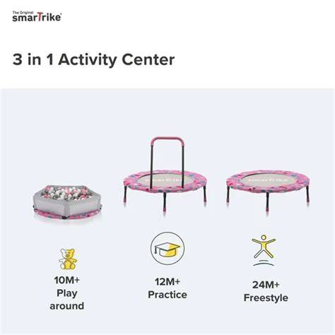 trampolino Activity Center smarTrike 3in1 design colori