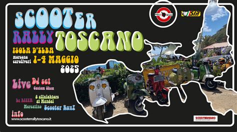 Programma raduno Scooter Rally Toscano 2025 Elba Morcone Capoliveri