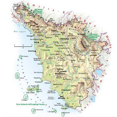 mappa della pista fuoristrada toscana