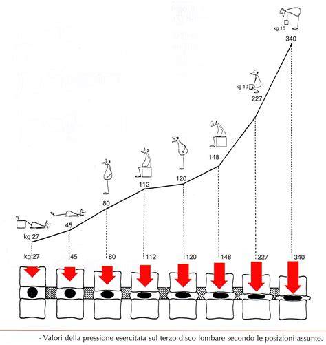 grafico di posizione sella-manubrio e carico lombare
