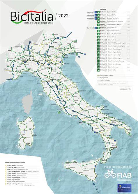 mappa ciclovie bicitalia eunesco