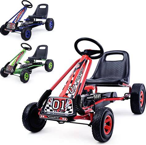 Go kart a pedali per bambini con accessori LED