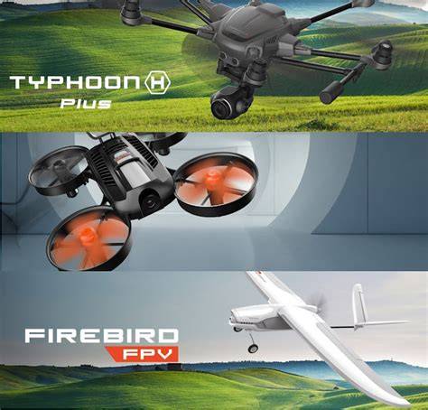 Immagine comparativa droni Typhoon H Plus e Firebird FPV