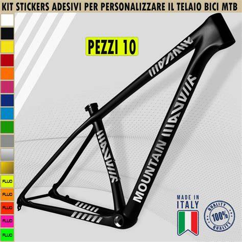 vinile cut per telaio MTB utilizzo