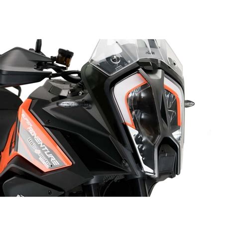 Dettaglio della protezione faro Puig sulla KTM 1290 SUPER ADVENTURE S