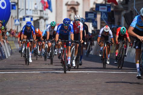 Prospettiva gara ciclofanen strada