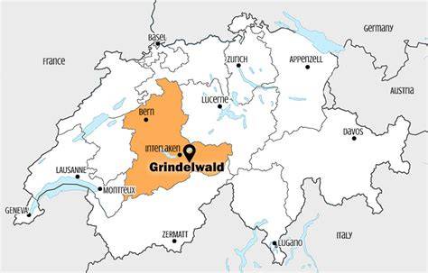 mappa Grindelwald First posizione e collegamenti