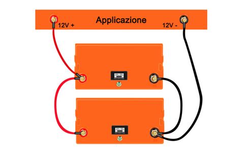 Schema di un e-bike con due batterie collegate in parallelo