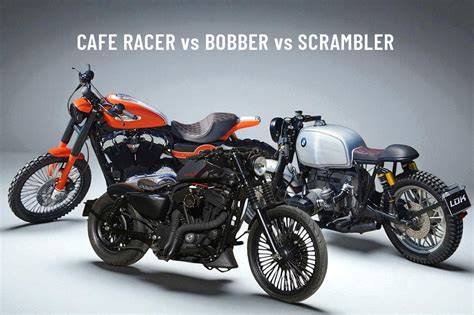 Infografica: differenze Cafe Racer Scrambler Bobber