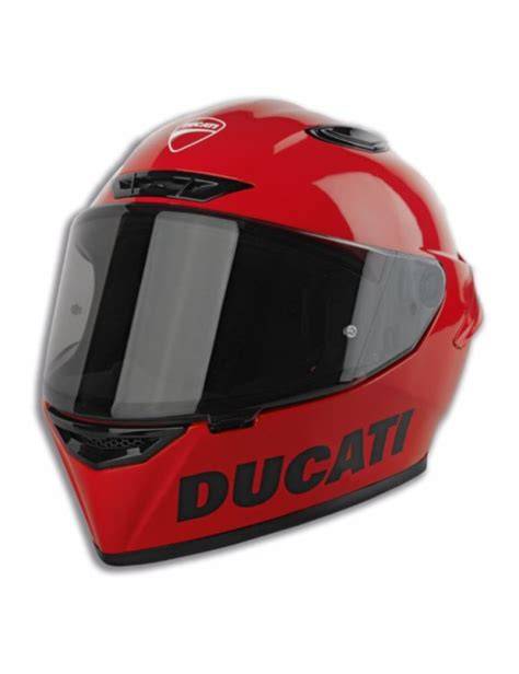 casco Ducati rosso e logo RedBull