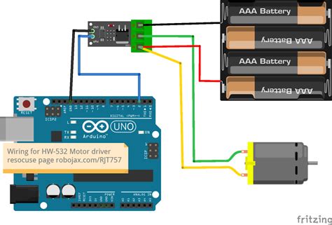Diagramma cablaggio HW-532 con Arduino