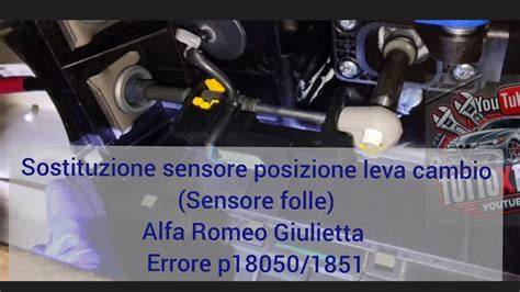 Spia della folle e sensore sul cambio (ricostruzione concisa)