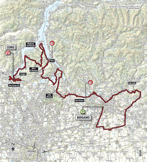 mappa percorso gara ciclismo giovani
