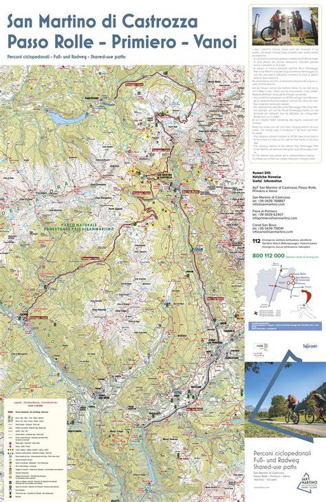 mappa percorsi ciclopedonali provinciali