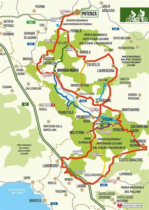 cartina descrittiva del percorso bici solidale