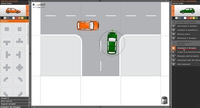 grafico dinamica incidente stradale contromano