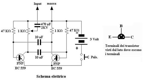 Schema di un circuito signal tracer