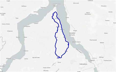 mappa Circuito del Lario e luoghi storici