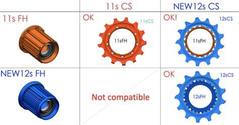 Schema di compatibilità cassette 11-12 velocità