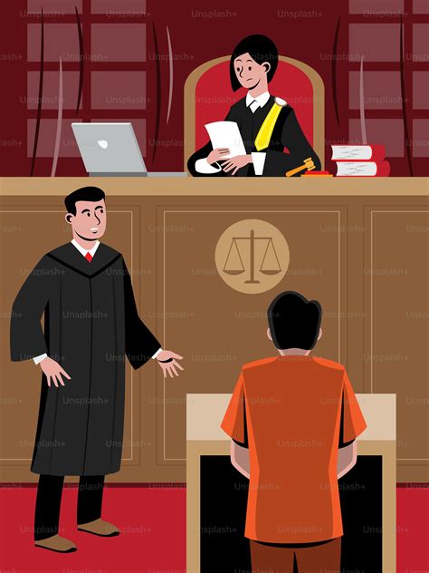 Illustrazione di un giudice che esamina documenti legali