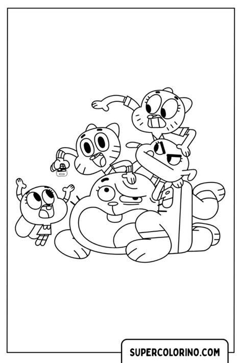 Gumball e i suoi amici che giocano in gruppo