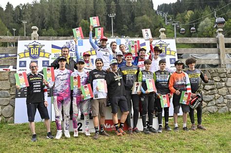 Podio della Coppa Italia DH in Val di Sole