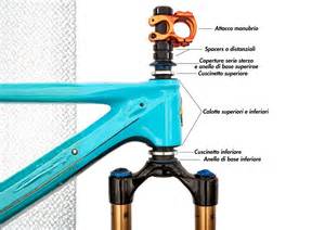 impianto sterzo MTB largo e backsweep