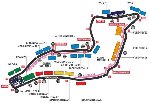 Circuito di Imola con tribune piene